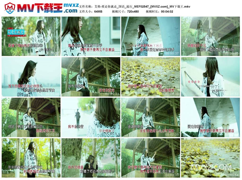 艾韩-要走你就走_国语_流行_MEF02547